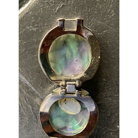 Geneva Circular bracelet watch, Multicolor cabochons, Signed - Picture 7 of 7